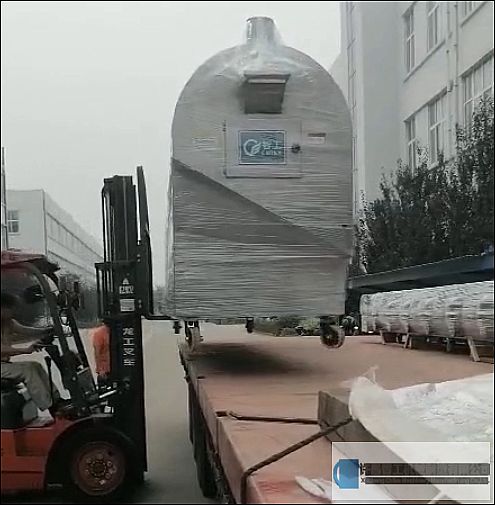 新疆客戶訂購(gòu)六米全自動(dòng)電磁炒貨流水線裝車發(fā)貨