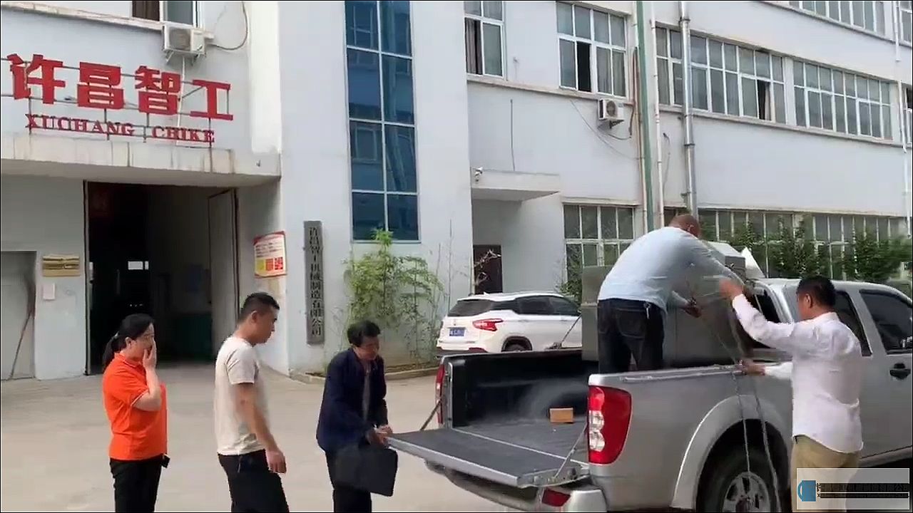 河南漯河客戶考察訂購小型多功能電磁炒貨機