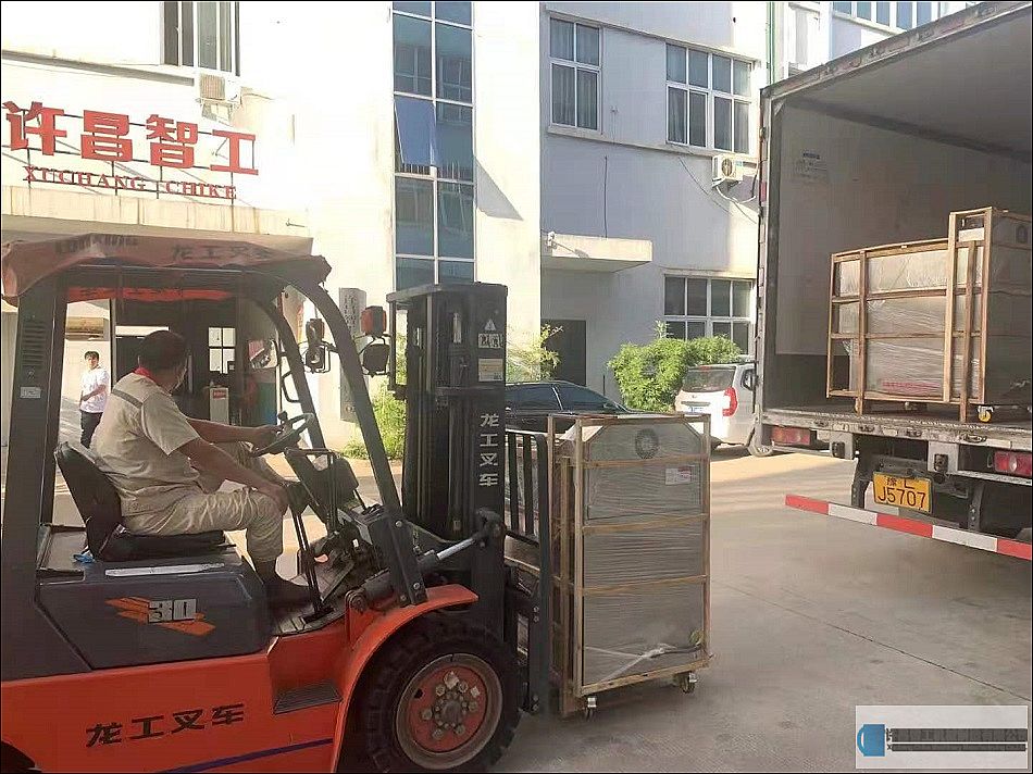 江西老客戶訂購(gòu)的三臺(tái)40斤炒板栗機(jī)發(fā)貨